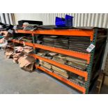 LOT - (3) SECTIONS OF PALLET RACKING W/ WIRE DECKING, CONTENTS NOT INCLUDED, (DELAYED PICKUP UNTIL