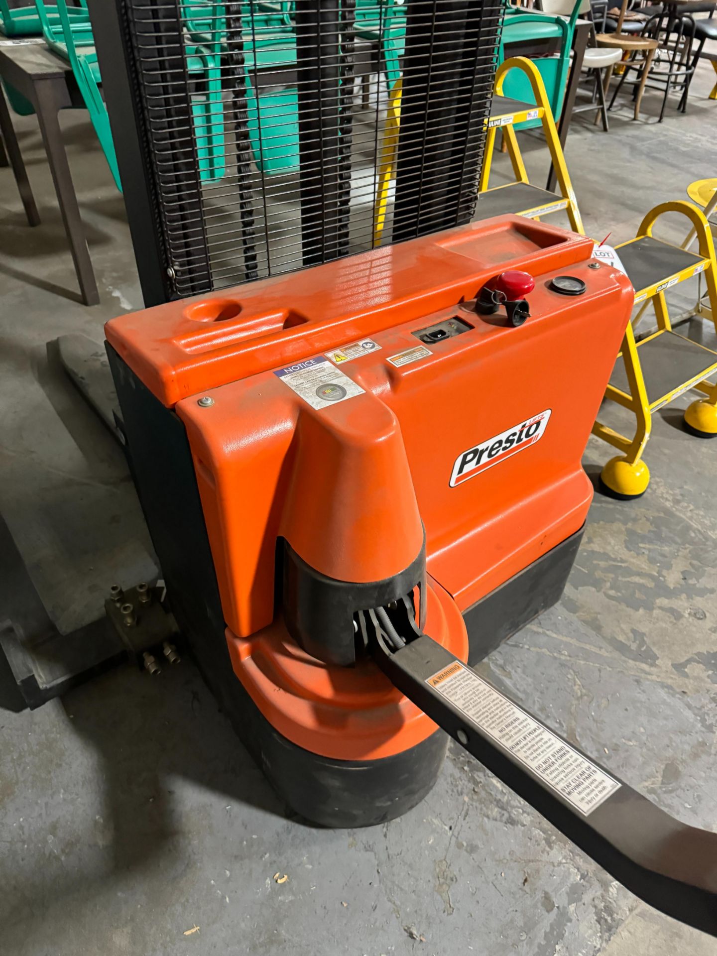 2018 PRESTO PPS2200-125AS POWER STAK PALLET STACKER, S/N V67910/1358329-01/GC170015, 2,200 LB LIFT - Image 3 of 9