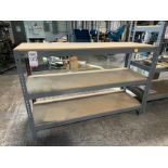 ULINE INDUSTRIAL SHELVING UNIT, 72" X 24", CONTENTS NOT INCLUDED