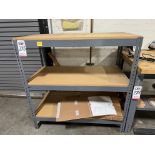 ULINE INDUSTRIAL SHELVING UNIT, 48" X 24", CONTENTS NOT INCLUDED