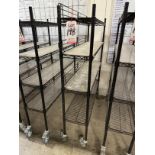 ULINE PORTABLE WIRE CART, ON CASTERS