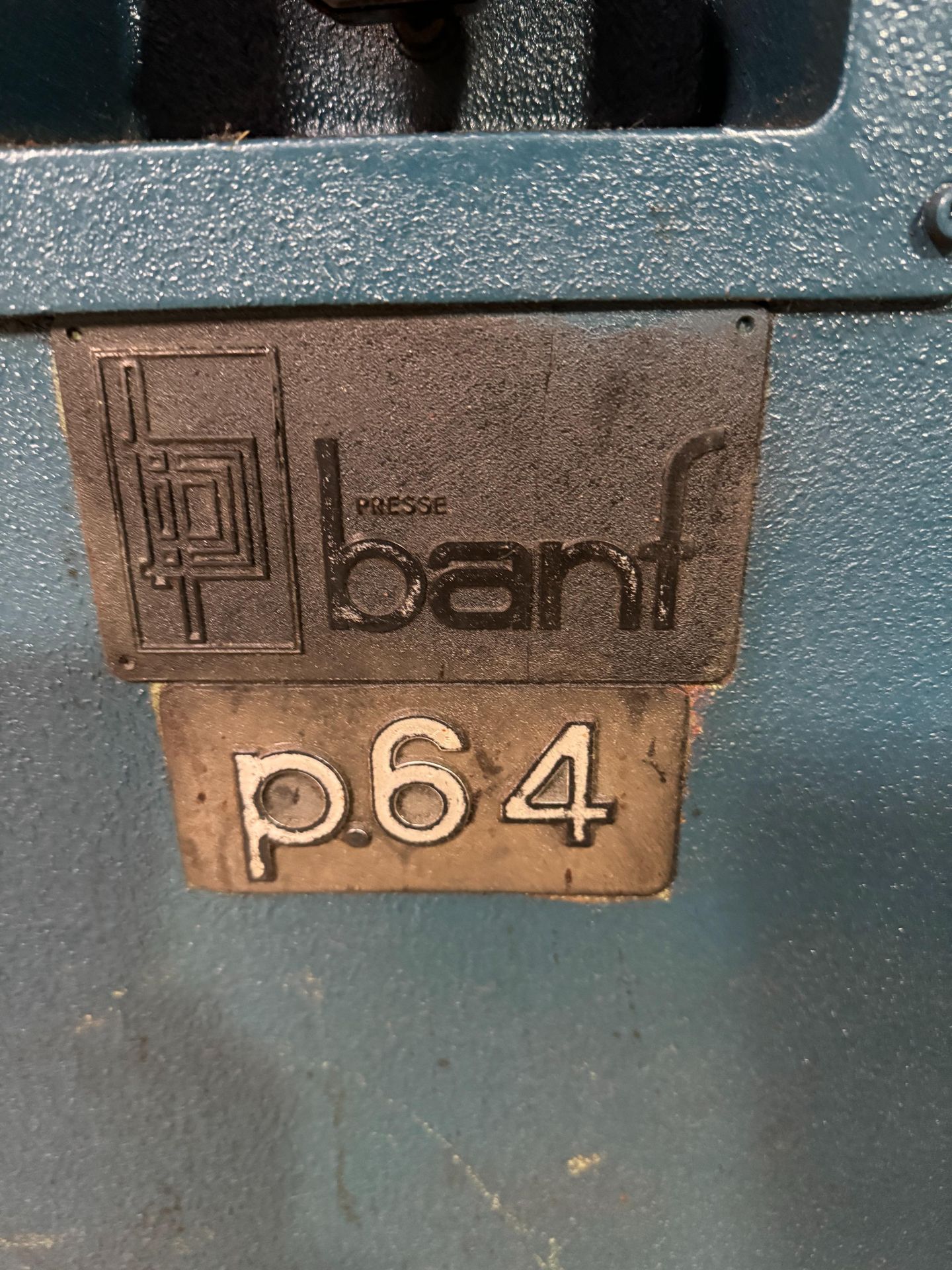 BANF P64 HYDRAULIC INSOLE PRESS, NO DATA TAG - Image 3 of 5