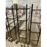 ULINE PORTABLE WIRE CART, ON CASTERS