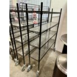 ULINE PORTABLE WIRE CART, ON CASTERS