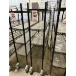 ULINE PORTABLE WIRE CART, ON CASTERS