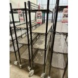 ULINE PORTABLE WIRE CART, ON CASTERS