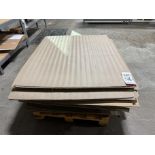 LOT - PALLET OF SOLE MATERIAL SHEETS, 48" X 40"