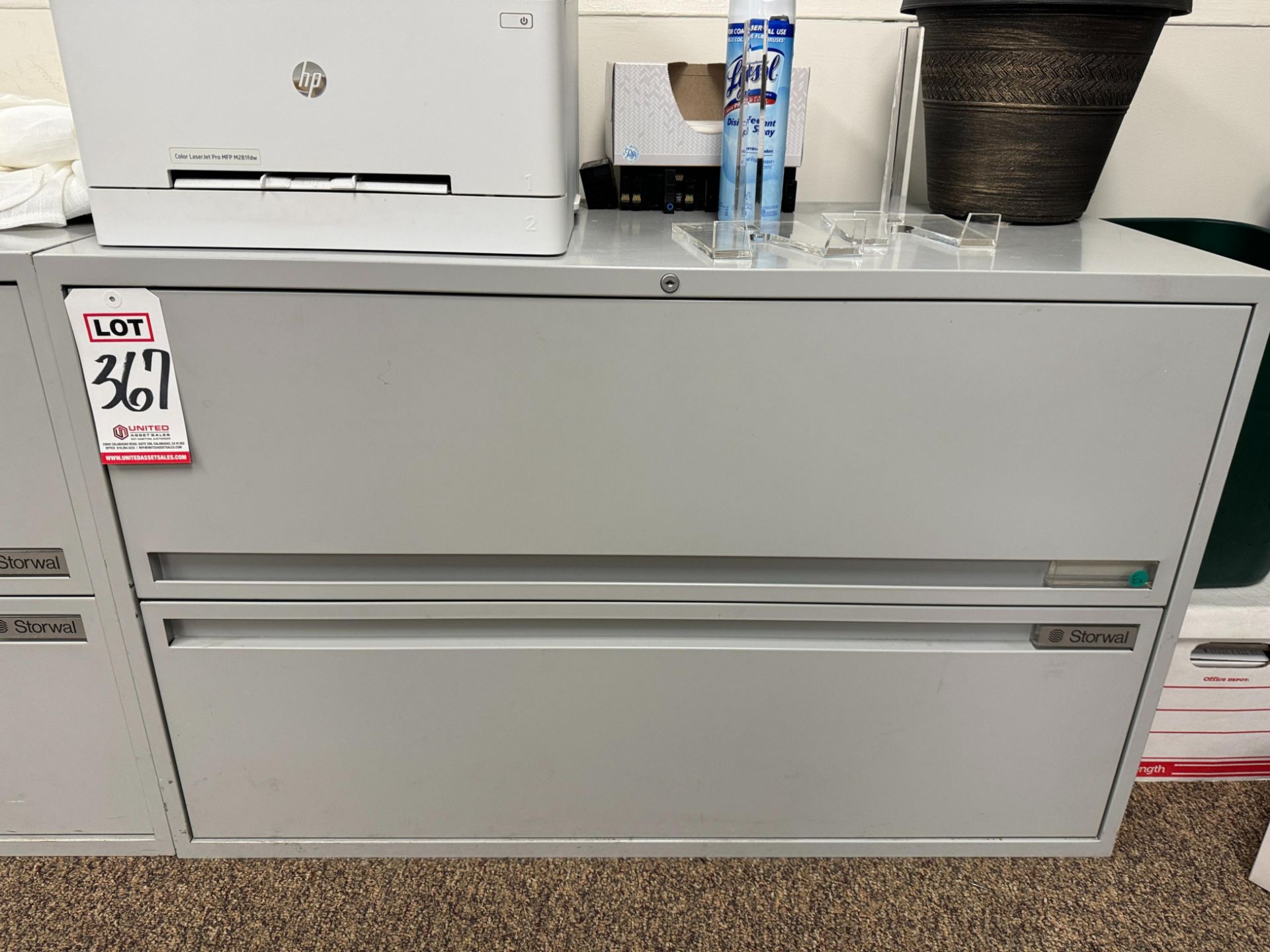 STORWAL 2-DRAWER LATERAL FILING CABINET