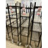 ULINE PORTABLE WIRE CART, ON CASTERS