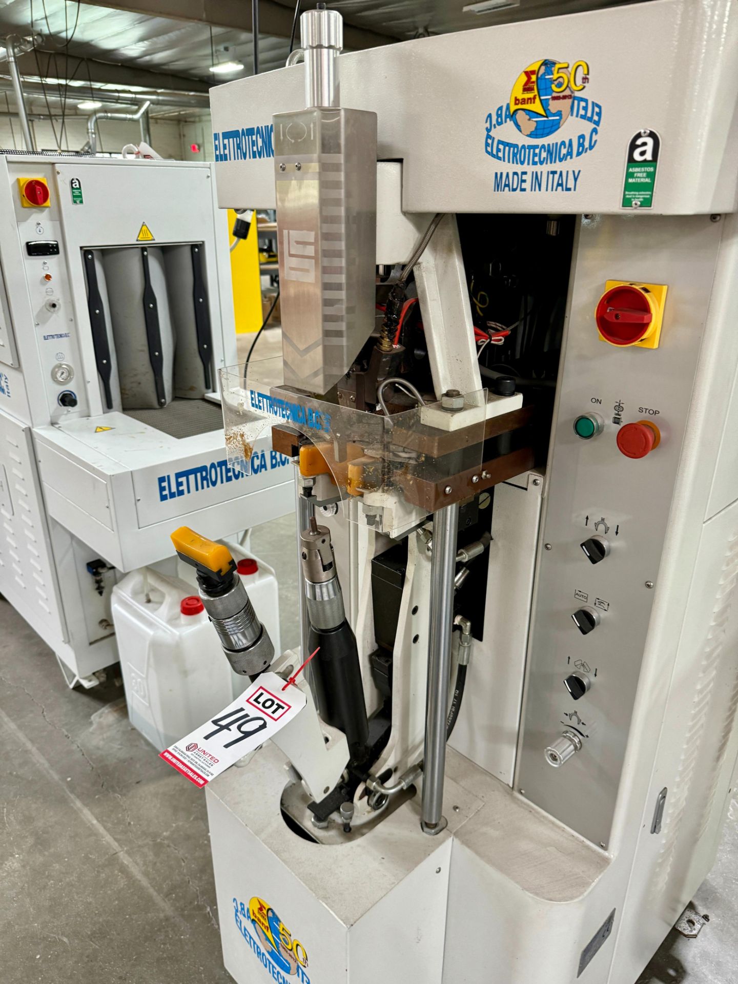 2019 ELETTROTECNICA B.C. HEEL LASTING MACHINE W/ AUTO GLUE AND PROGRAMMABLE PINCERS, MODEL 680 TI - Image 3 of 9