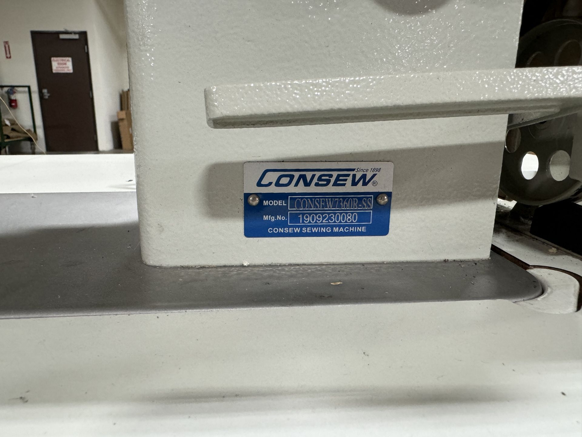 CONSEW INDUSTRIAL SEWING MACHINE, MODEL 7360R-SS - Image 3 of 4