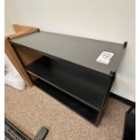 BLACK METAL SHELVING UNIT