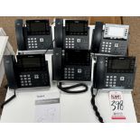 LOT - (6) YEALINK PHONES, MODEL SIP-T46S