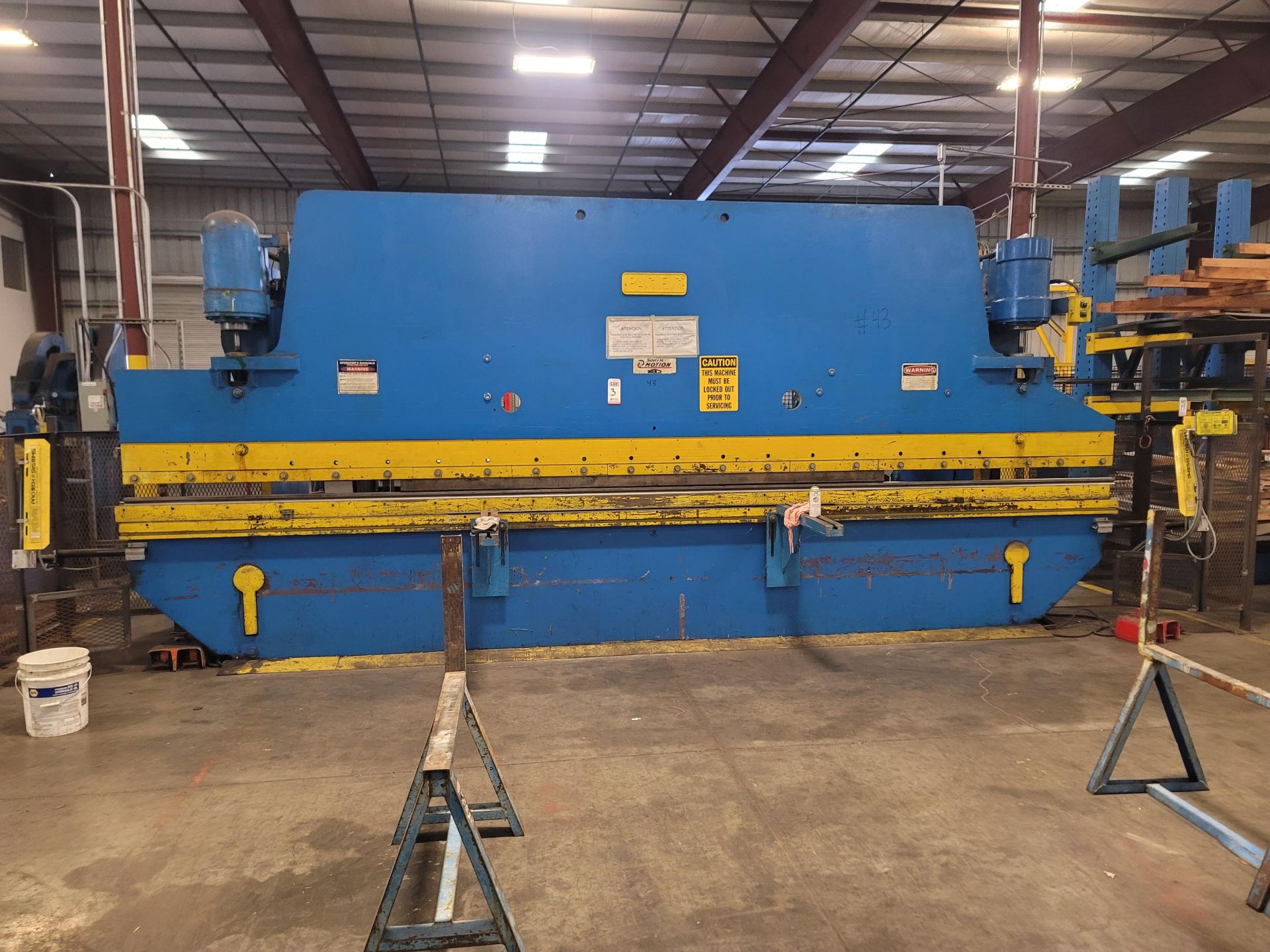 PACIFIC K175-21 PRESS BRAKE, 3/16" X 21', HYDRAULIC, PROTECH EAGLE EYE GUARDING SYSTEM, S/N 8902