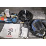 LOT - ALLEGRO CONTINUOUS FLOW FULL FACE SUPPLIED AIR RESPIRATOR, W/ GAST MODEL 0523-534-G588NDX