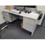 OFFICE DESK, 5' X 30", CONTENTS NOT INCLUDED