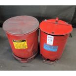 LOT - (2) OILY WASTE CANS