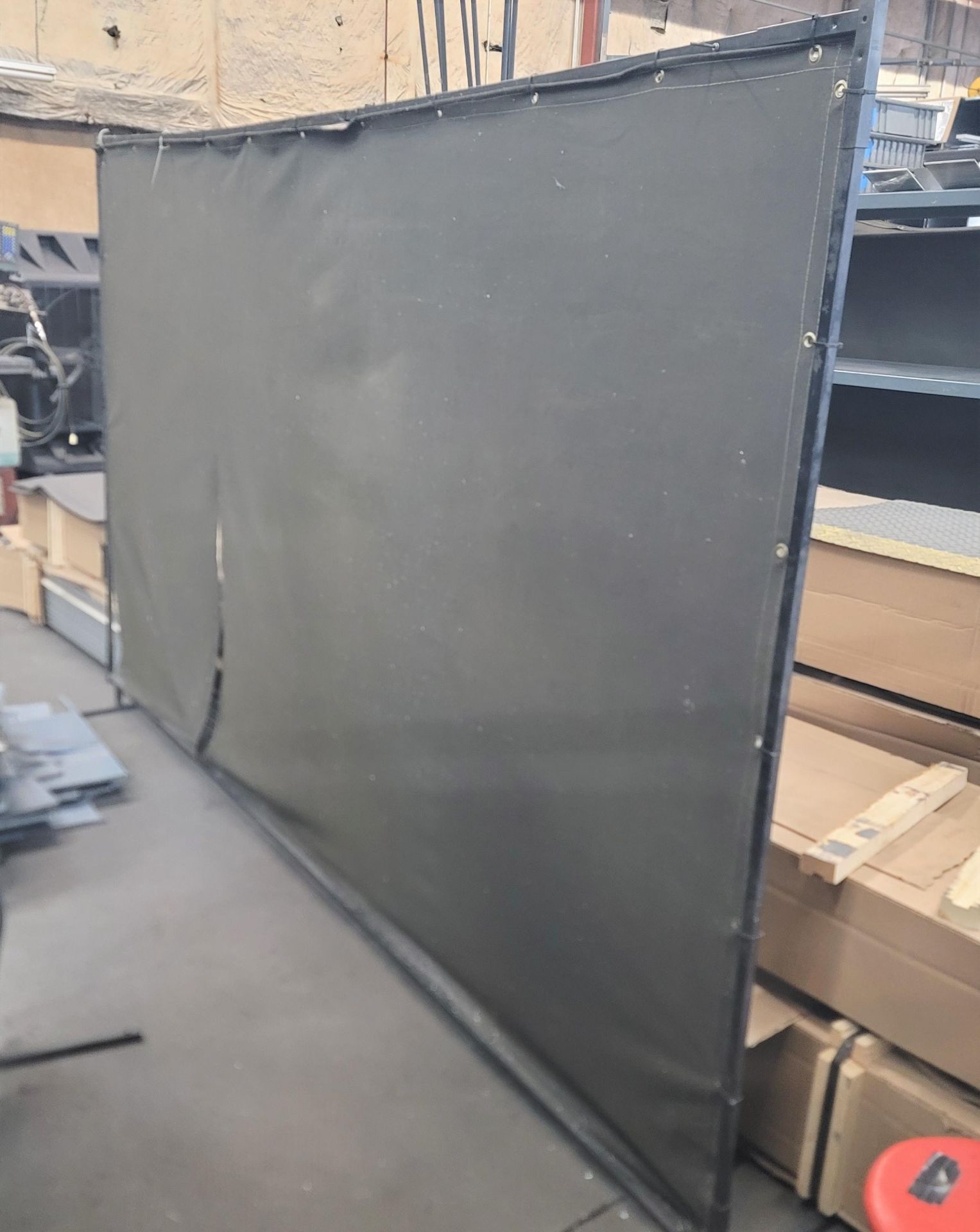 LOT - (4) WELDING SCREENS: (3) 6' X 10', (1) 6' X 6', NOTE: (1) 10' SCREEN IS RIPPED - Image 2 of 4