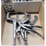 LOT - (4) VISE-GRIP LOCKING C-CLAMPS