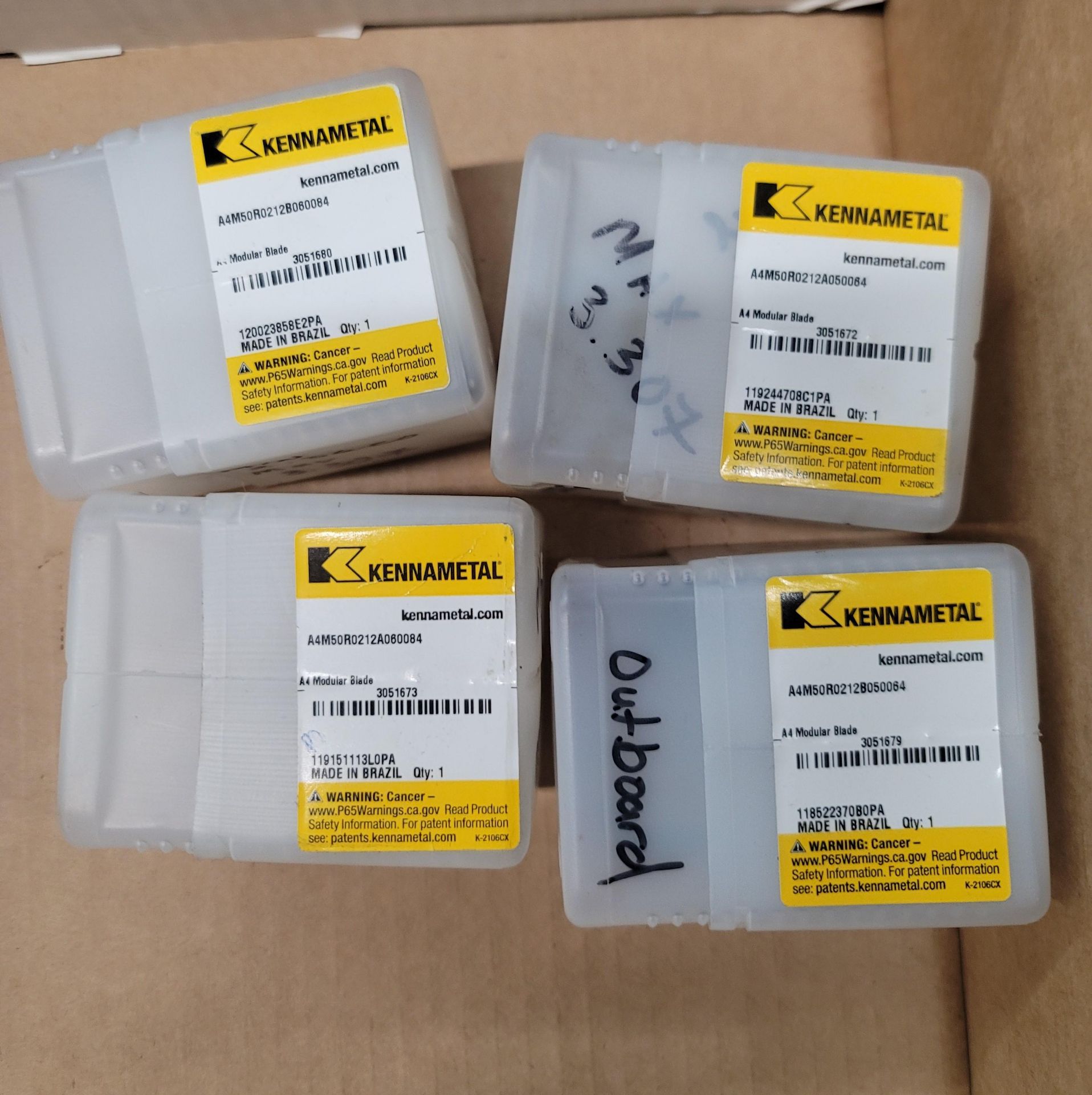 LOT - (4) KENNAMETAL MODULAR BLADES - Image 2 of 2