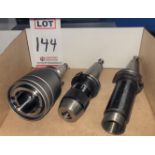 LOT - (1) CAT 40 LARGE TAPPING HOLDER, (1) CAT 40 SPEED CHUCK, (1) CAT 40 TOOL HOLDER