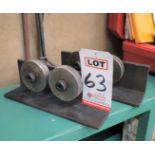 LOT - (2) SHOP-MADE PIPE ROLLERS