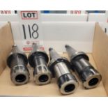 LOT - (4) CAT 40 TOOL HOLDERS