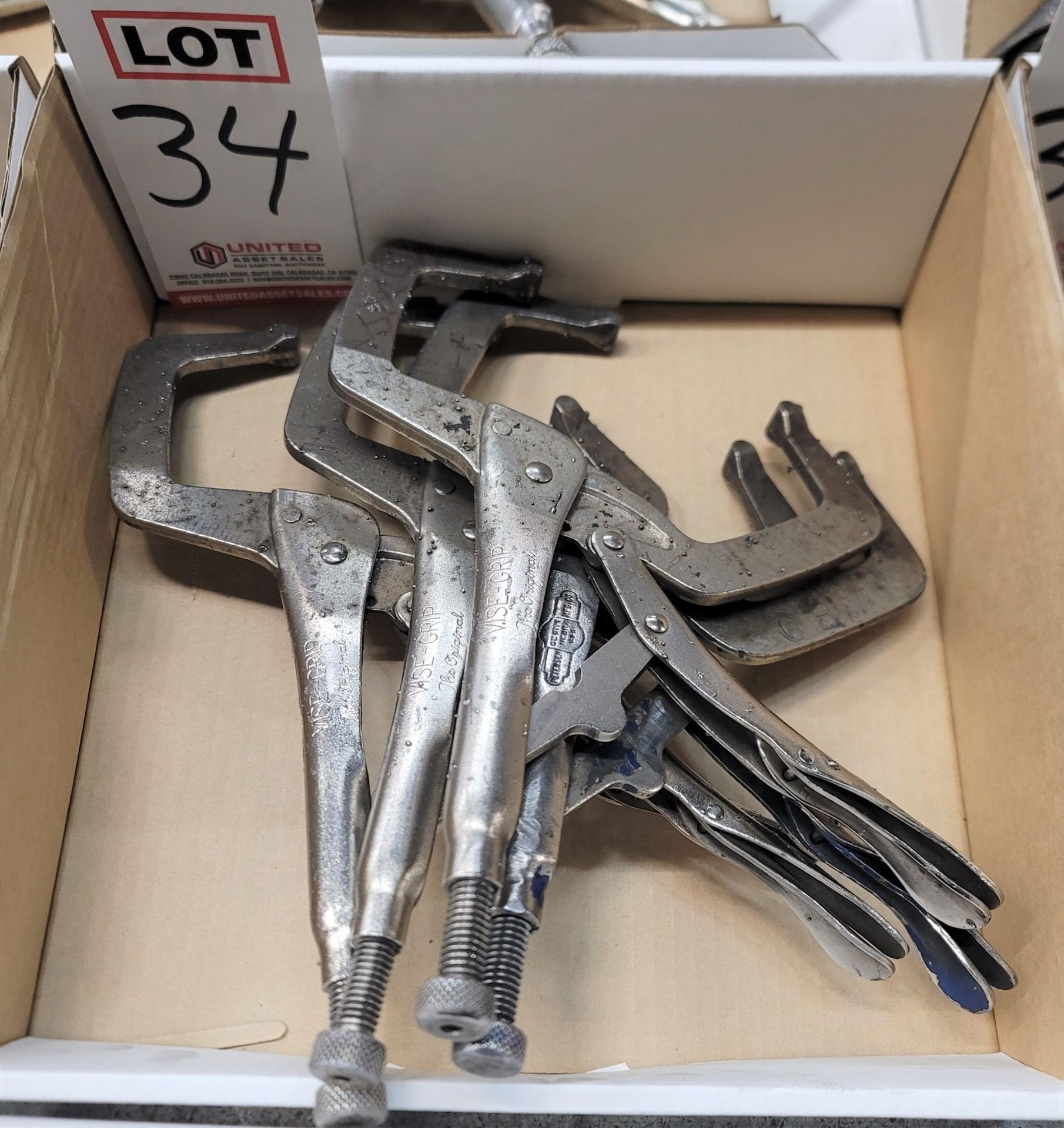 LOT - (4) VISE-GRIP LOCKING C-CLAMPS