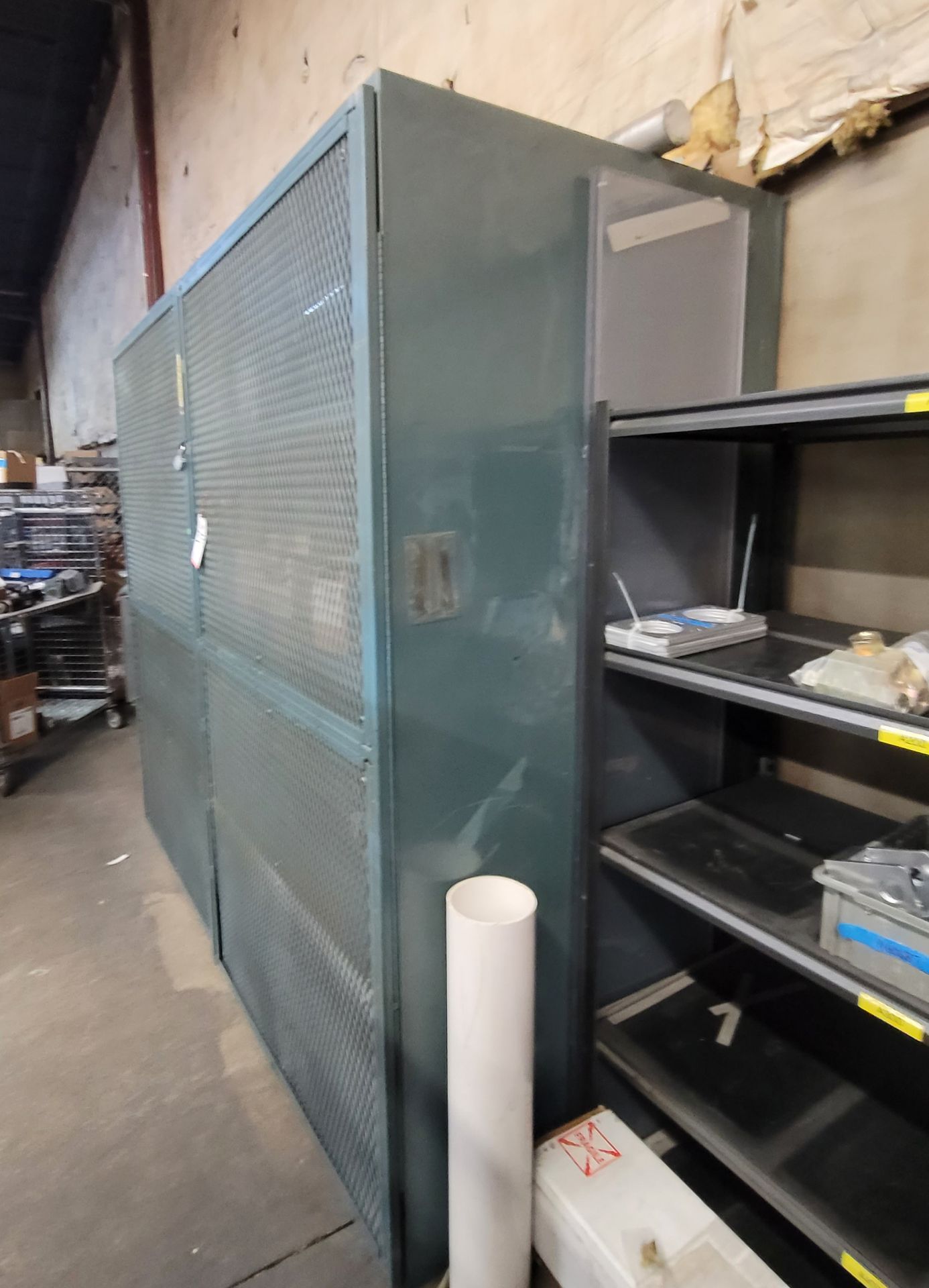 LARGE SECURITY STORAGE CABINET, 104" X 43-1/2" X 92" HT, CONTENTS NOT INCLUDED - Image 2 of 3