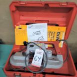 MILWAUKEE DEEP CUT PORTABLE BAND SAW, CAT. NO. 6230, W/ CASE