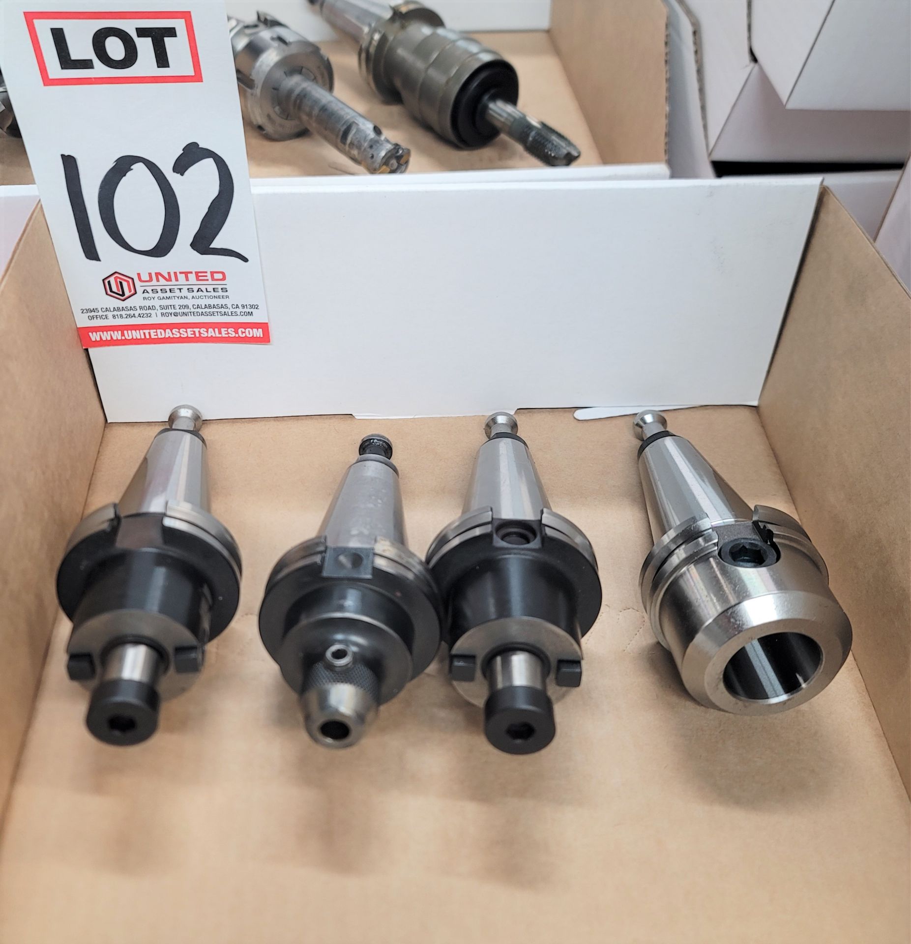 LOT - (4) CAT 40 TOOL HOLDERS