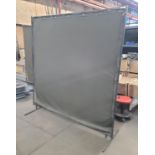 LOT - (4) WELDING SCREENS: (3) 6' X 10', (1) 6' X 6', NOTE: (1) 10' SCREEN IS RIPPED