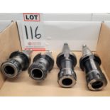 LOT - (4) CAT 40 TOOL HOLDERS