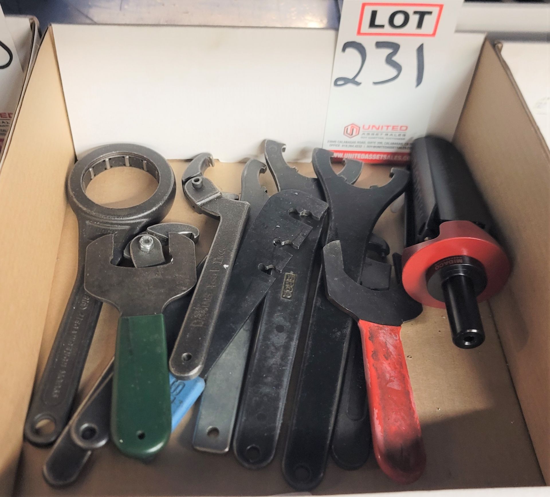 LOT - SPANNER WRENCHES, MACHINE WRENCHES