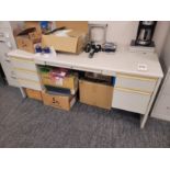 OFFICE DESK, 6' X 3', CONTENTS NOT INCLUDED