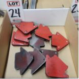 LOT - 90 DEGREE WELDING ANGLE MAGNETS