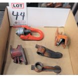 LOT - (5) PIPE CLAMPS
