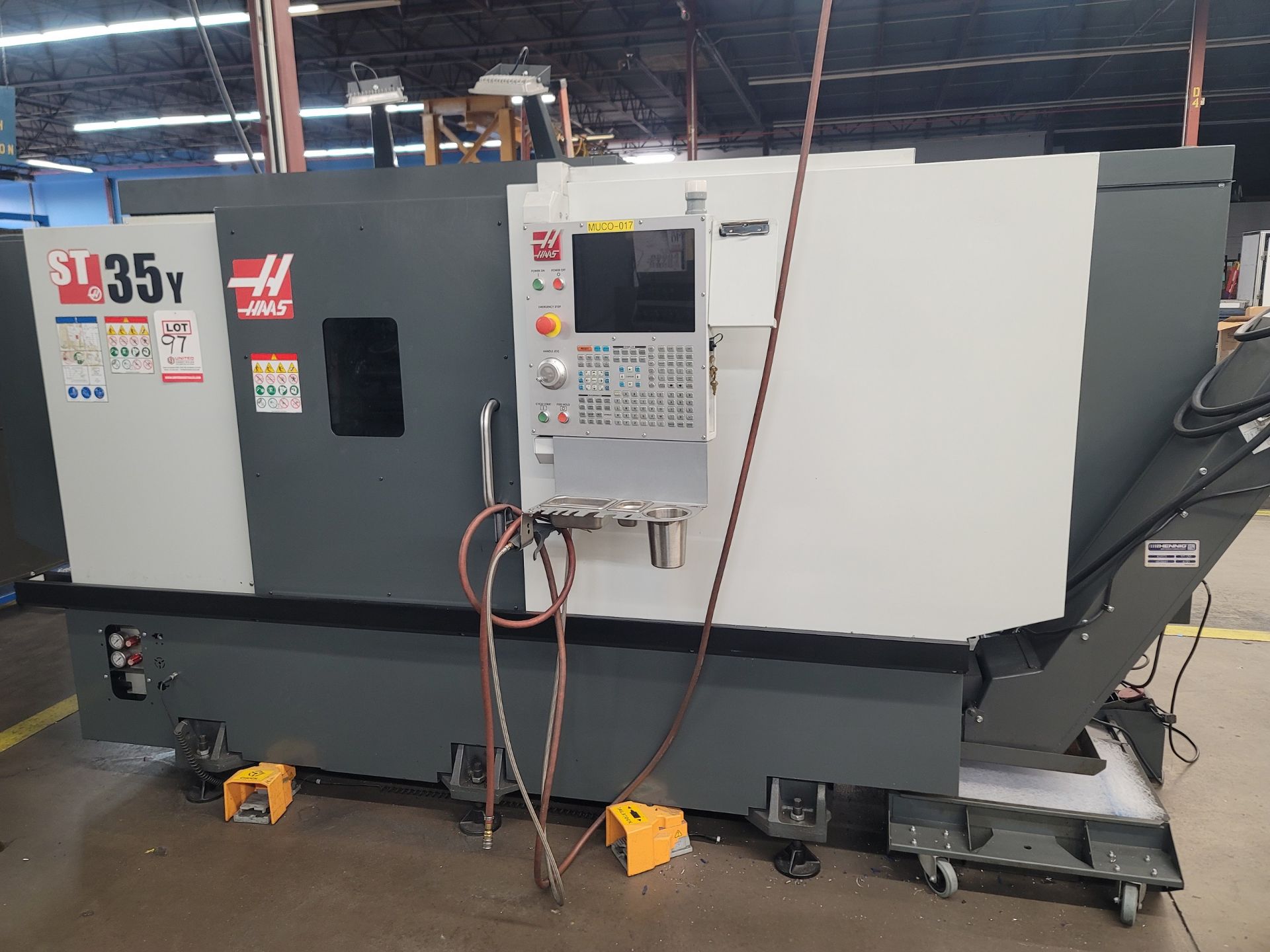 2021 HAAS ST-35Y CNC TURNING CENTER, LIVE MILLING, 12" CHUCK, MAX PART SWING 21"