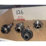 LOT - (4) CAT 40 TOOL HOLDERS