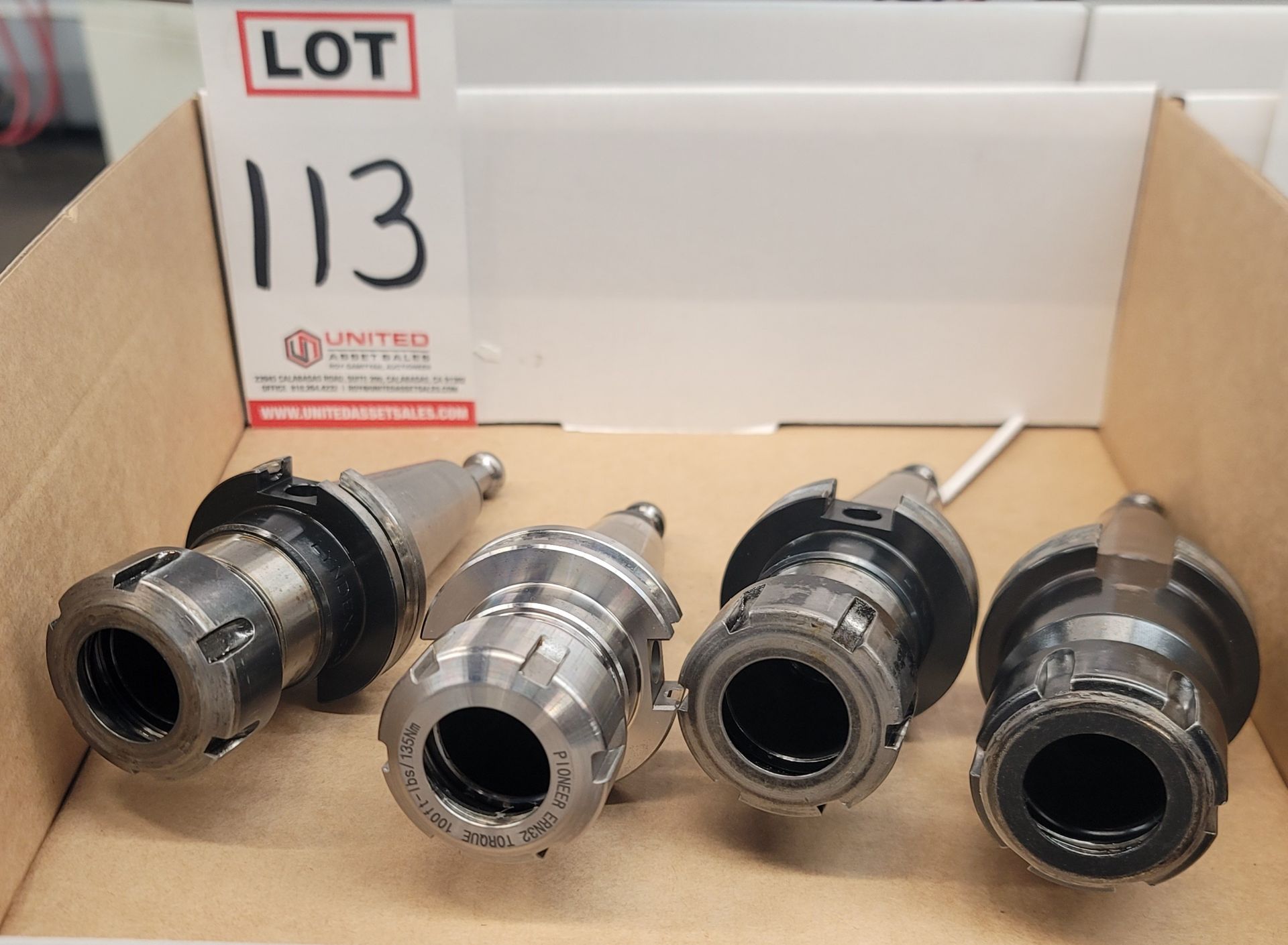 LOT - (4) CAT 40 TOOL HOLDERS