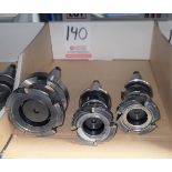 LOT - (3) CAT 40 INSERT SHELL MILLS