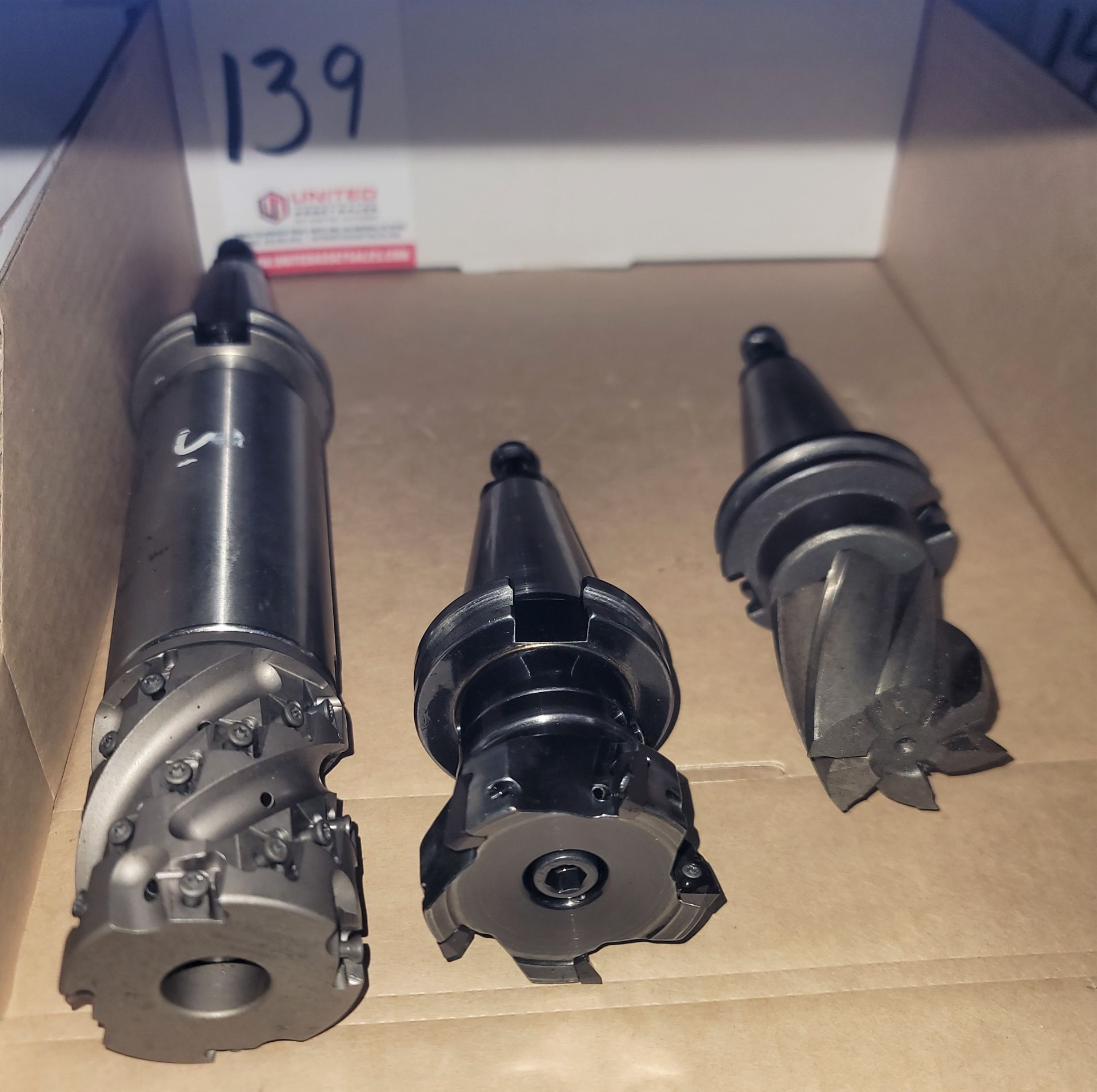 LOT - (1) INGERSOLL 2SJ3F 90 DEGREE INSERT SHELL MILL W/ EXTENSION, (1) TECHNIKS SYIC-22711 3/4" X