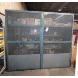 LARGE SECURITY STORAGE CABINET, 104" X 43-1/2" X 92" HT, CONTENTS NOT INCLUDED