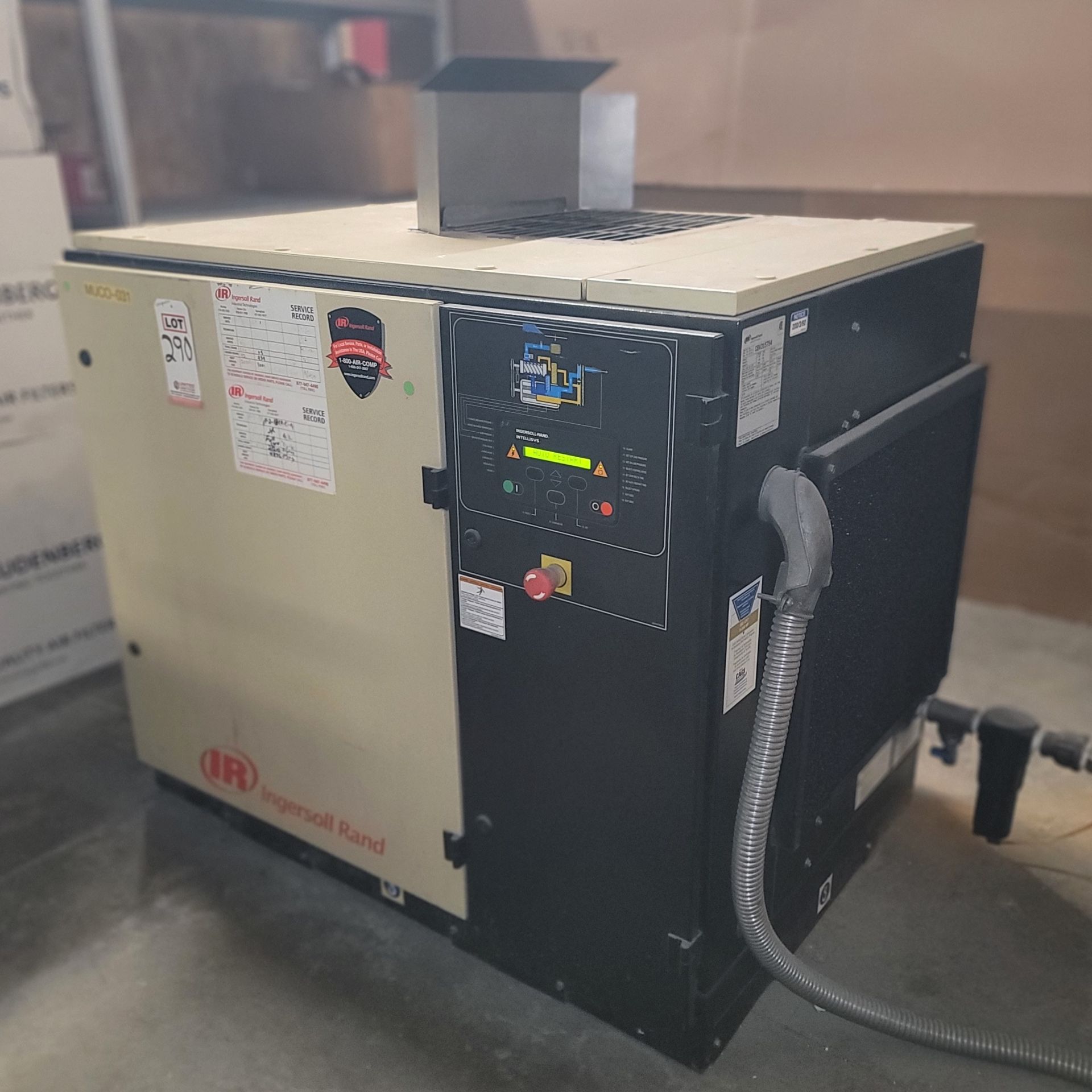 INGERSOLL RAND ROTARY SCREW AIR COMPRESSOR, MODEL SSR UP6-30-150, 30 HP, 150 PSI, S/N CBV315754 - Image 2 of 5