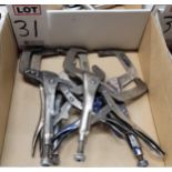 LOT - (4) VISE-GRIP LOCKING C-CLAMPS