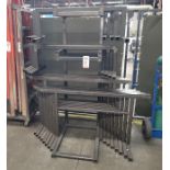 LOT - MATERIAL STANDS, W/ CANTILEVER RACK