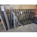 LOT - (2) MATERIAL CARTS, 45" X 2' X 45" HT EACH, CONTENTS NOT INCLUDED, (DELAYED PICKUP UNTIL