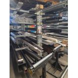 CANTILEVER MATERIAL RACK, DOUBLE-SIDED, 16'-6" X 7' X 8' HT, 3' ARMS, CONTENTS NOT INCLUDED, (