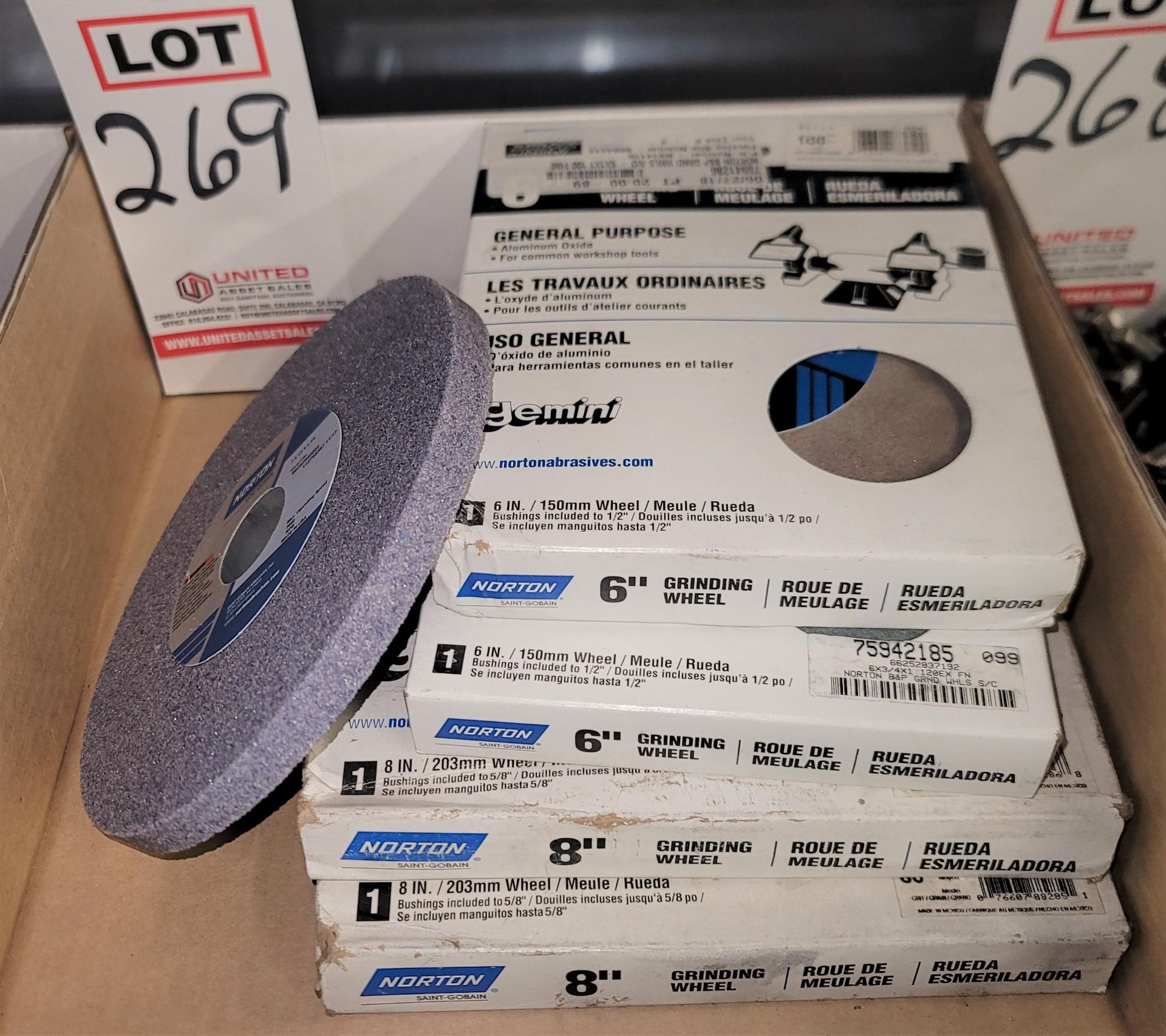 LOT - NORTON GRINDING WHEELS