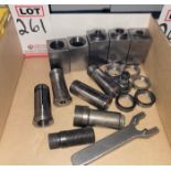 LOT - 5C COLLET BLOCKS, 5C COLLETS, ETC.